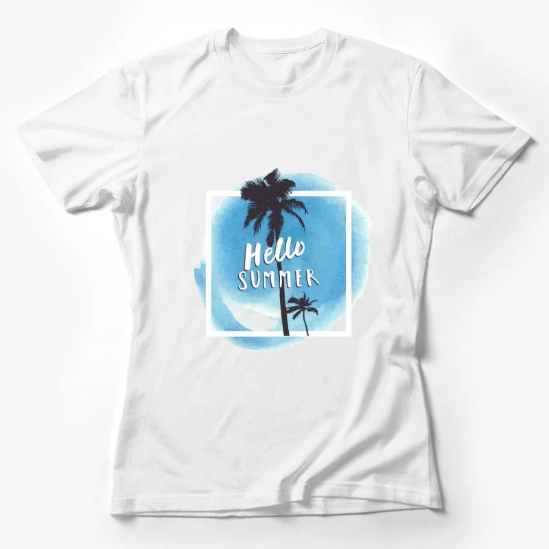 Willkommen Sommer mit Palmen Damen T-Shirt