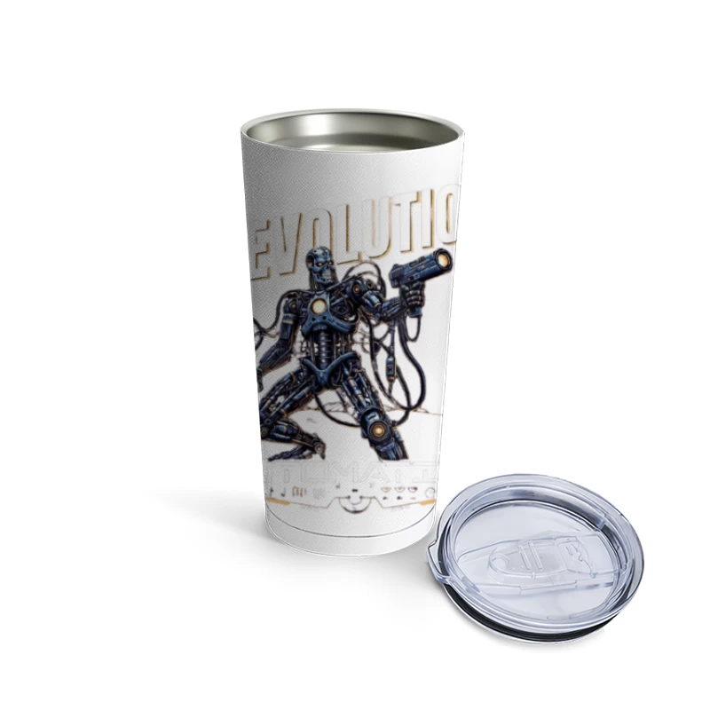 Combat Robot Revolution Sci-Fi Art Travel Mug