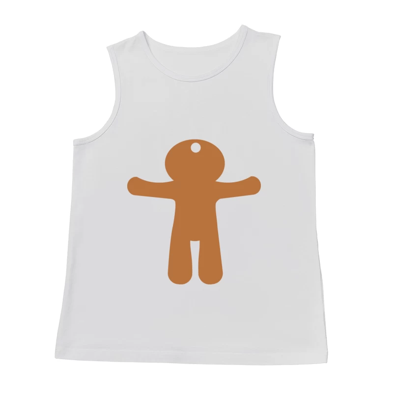 Silhouette de bonhomme en pain d'épice Homme Débardeur