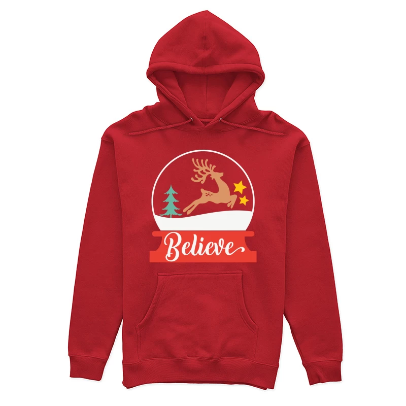 Boules à neige de Noël avec renne sautant Femme Sweat à capuche