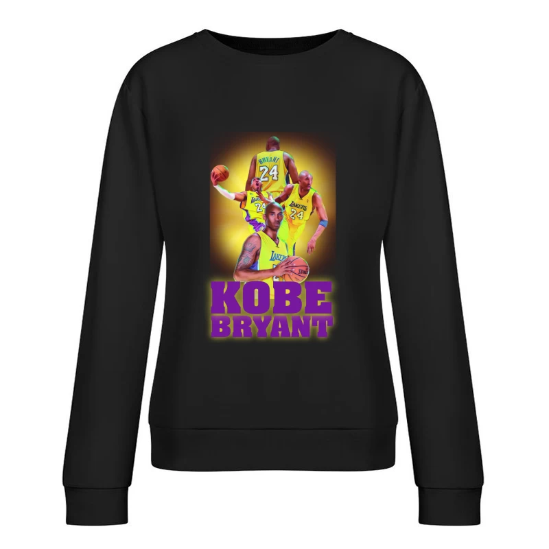 Kobe Bryant Tribute in NBA Colors Female Pullover Sweatshirt