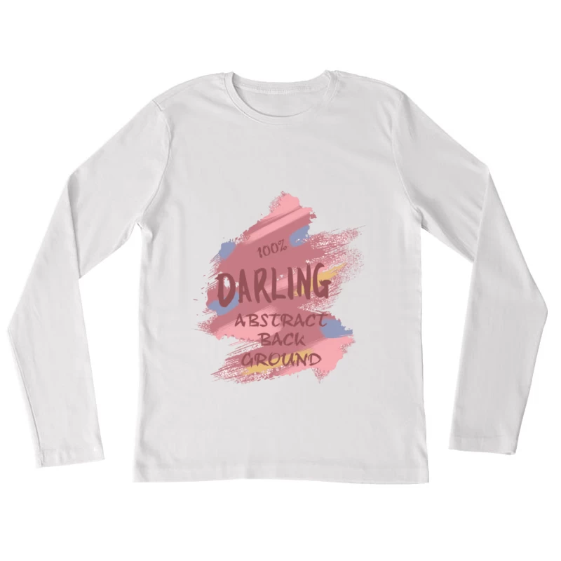 Abstrakte Kunsthintergrund Illustration Damen Langarm T-Shirt