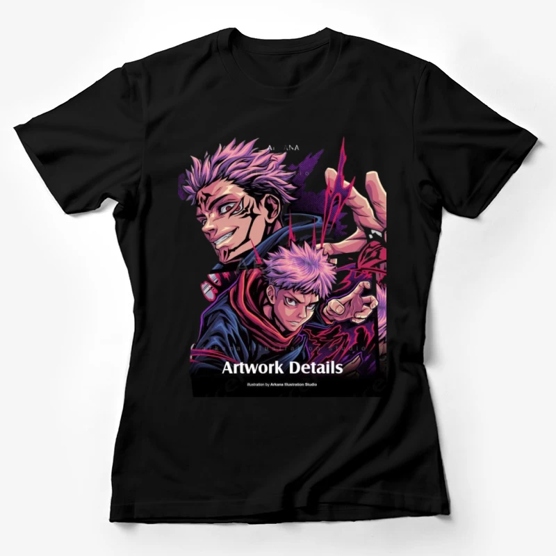 Anime-Charakter-Illustration Damen T-Shirt
