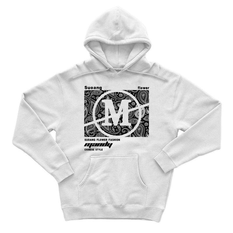 Paisley Muster mit Buchstaben Herren Pullover Hoodie