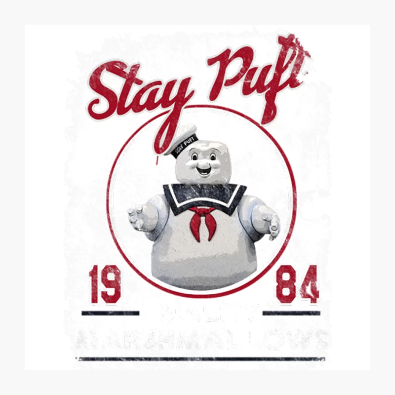 Stay Puft Marshmallows, distressed Pin