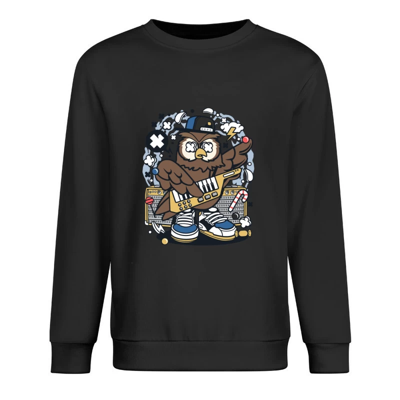Hibou Musicien Urbain Homme Sweat-shirt à enfiler