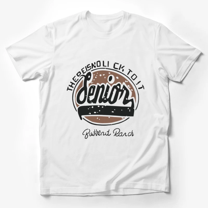 Senior Design auf Büffelleder Herren T-Shirt