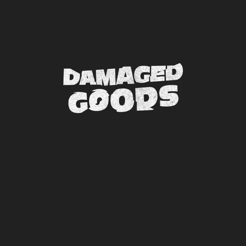 Damaged Goods  Broken Typography Faded Design Bucket Hat