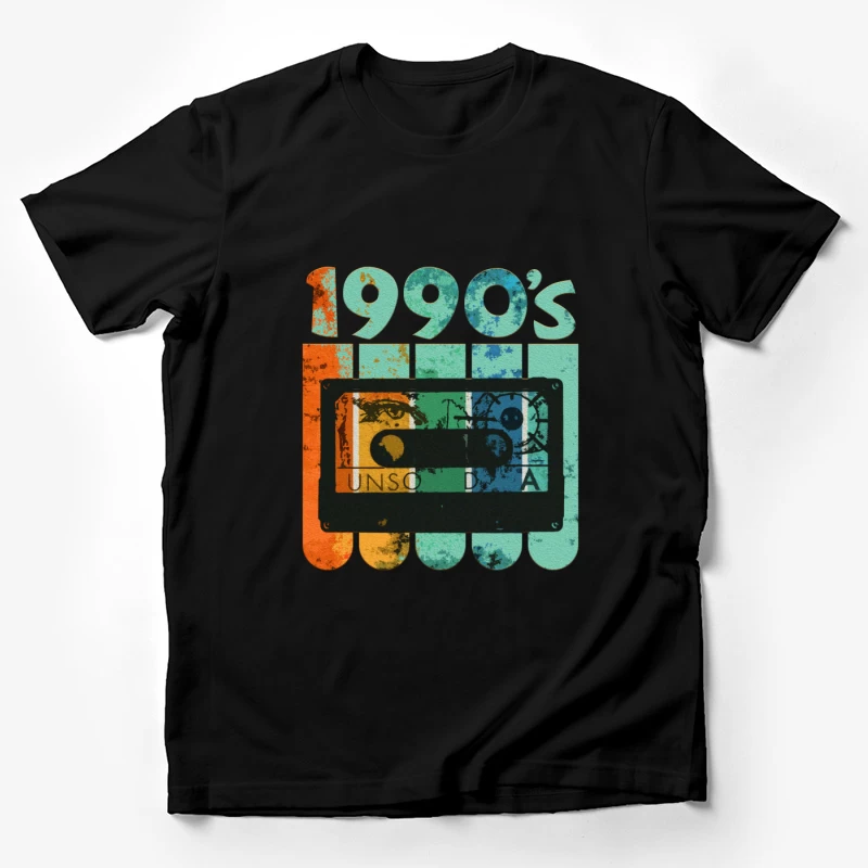 Retro 1990er Jahre Kassetten-Design Herren T-Shirt