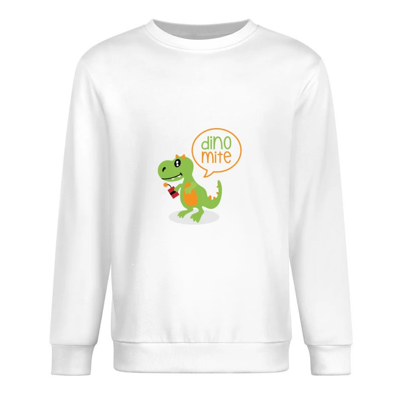Dino rigolo tenant de la dynamite Homme Sweat-shirt à enfiler