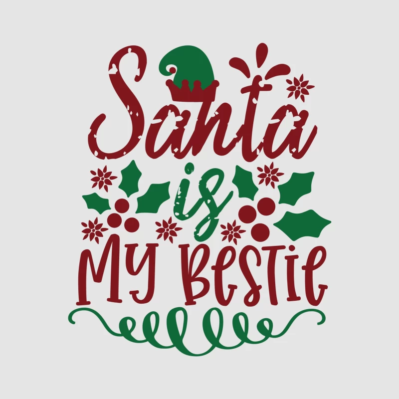 Noël Amusant: Santa Mon Ami Homme Sweat à capuche