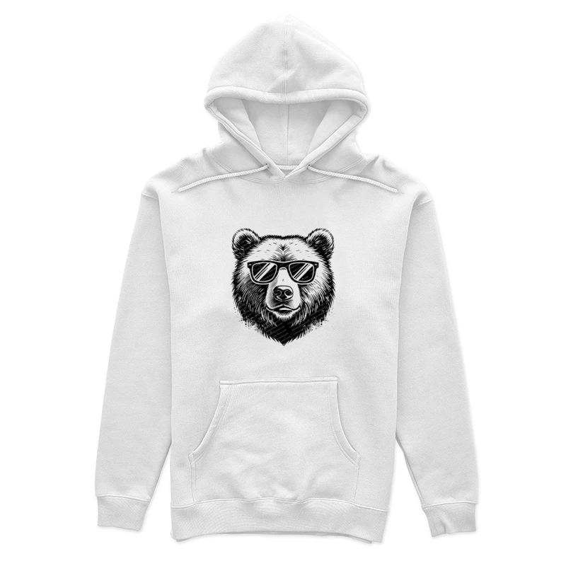 Bär mit Sonnenbrille Damen Pullover Hoodie