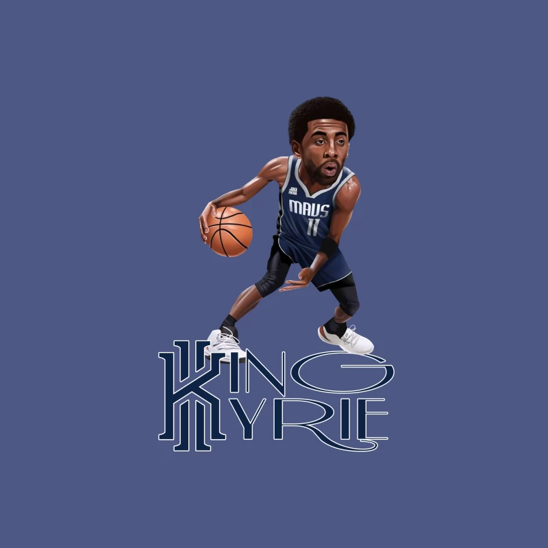 Dallas Mavericks - Kyrie Irving - KING KYRIE Throw Pillow