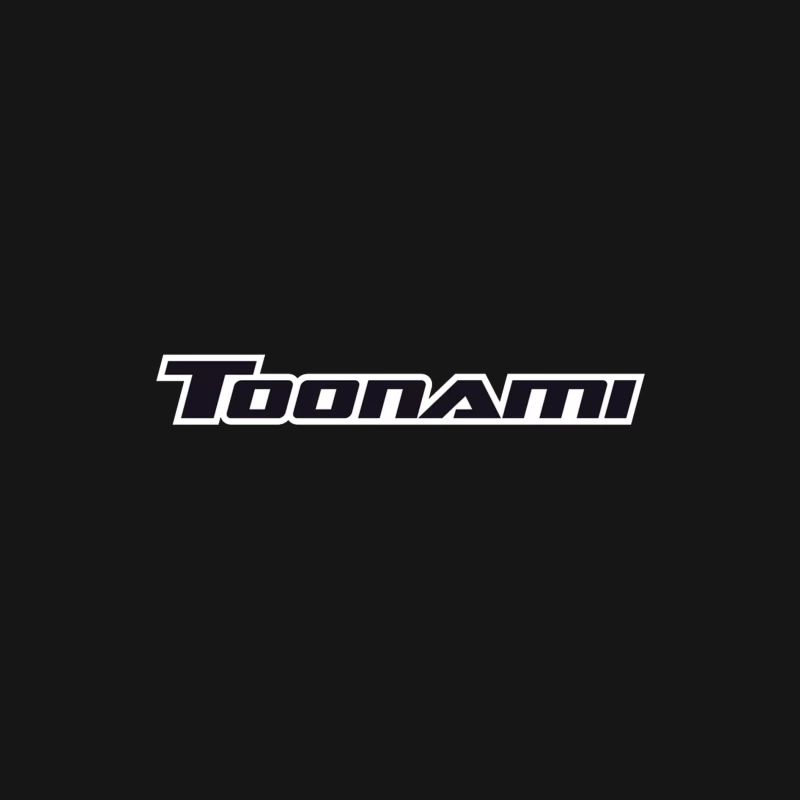 Toonami Black Text Logo - Cartoon Network's Anime Programming Block Male Long Sleeve T-Shirt