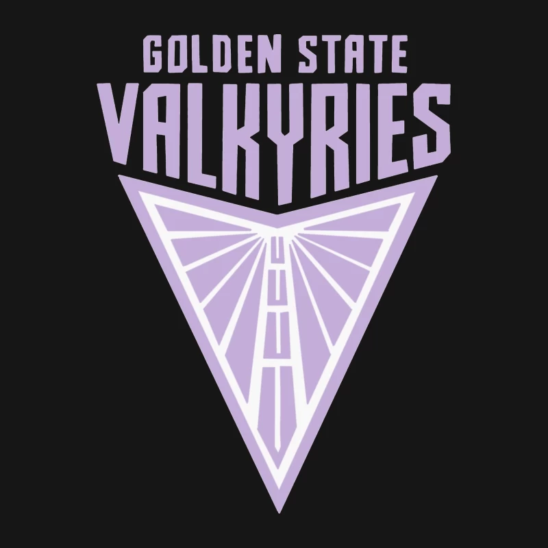 Golden State Valkyries Purple Triangle Logo Design Female T-Shirt