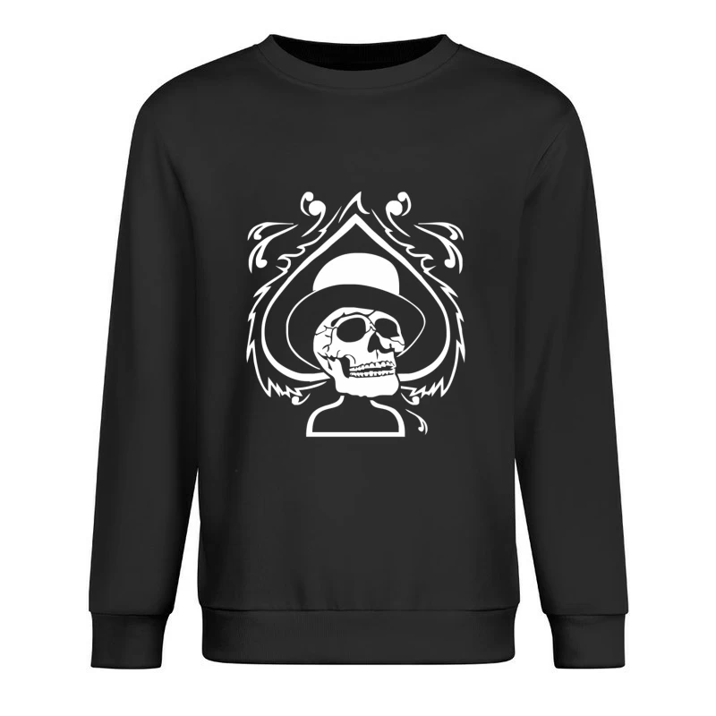Totenkopf Zylinder Skull Pik Poker Ace Topper Bike MC Rock Metal Male Pullover Sweatshirt