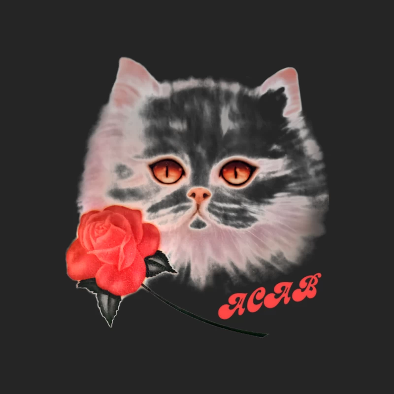 ACAB Cute Kitty Male Pullover Sweatshirt