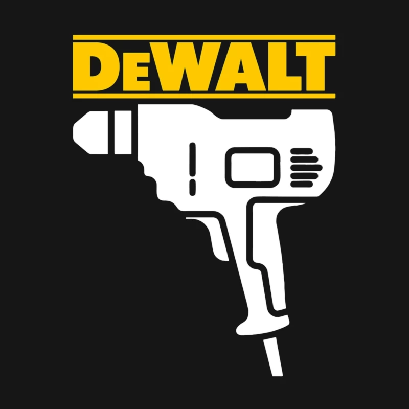 DeWalt Power Tool Drill Silhouette Design Female T-Shirt