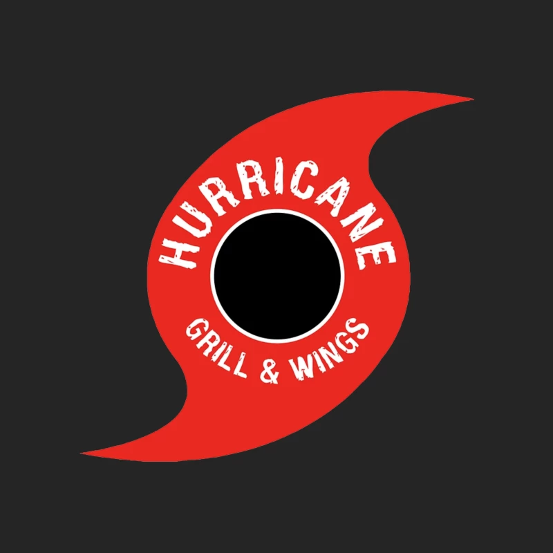 Hurricane Grill & Wings Restaurant Logo Design Female Pullover Sweatshirt