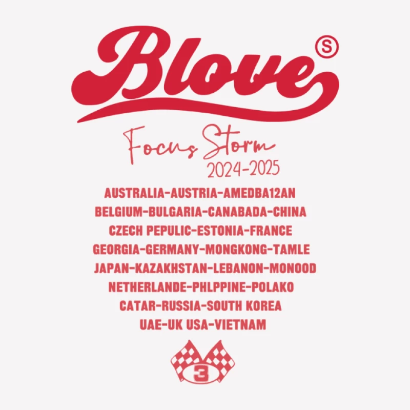 Blove Focus Storm Tour 2024-2025 Herren T-Shirt