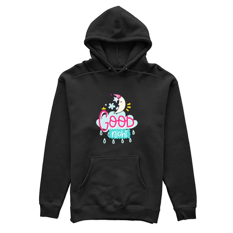 Bonne nuit avec lune joyeuse Femme Sweat à capuche
