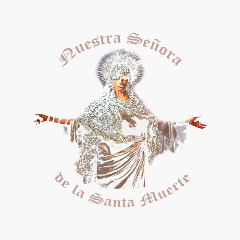 Santa Muerte Cotton Tote Bag