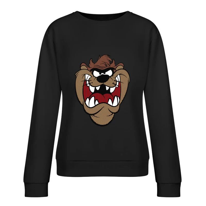 Taz the Tasmanian Devil Female Pullover Sweatshirt