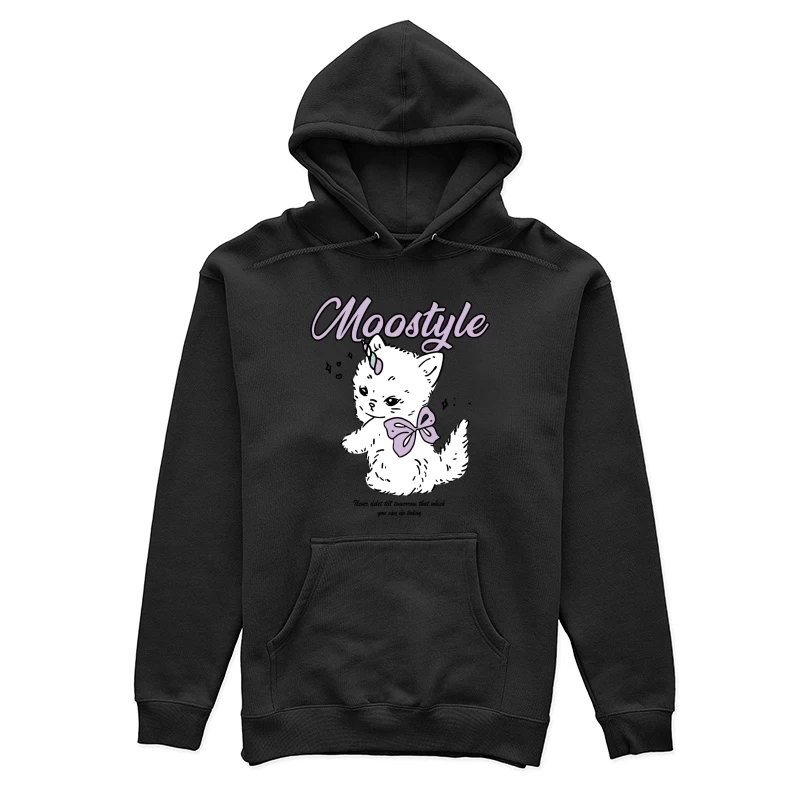 Niedliches Einhorn-Kätzchen mit Schleife Damen Pullover Hoodie