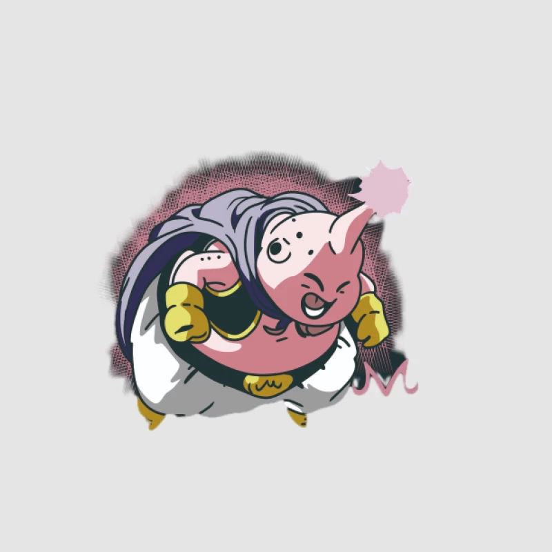 Personnage Majin Buu de Dragon Ball Homme Sweat à capuche