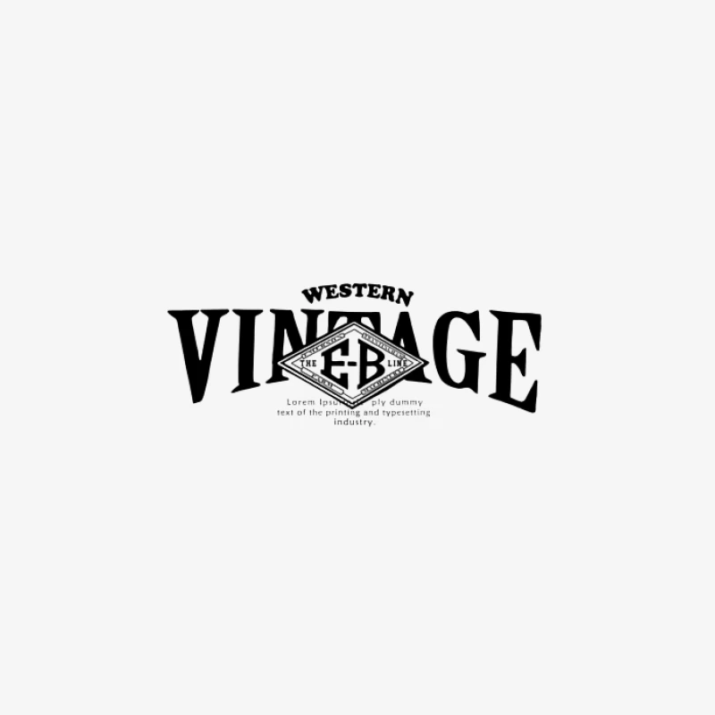 Western Vintage Typografie Design Damen Pullover Sweatshirt