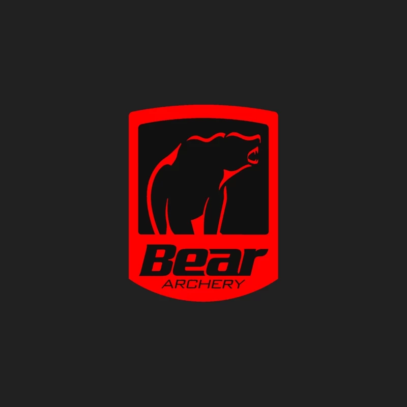 Bear Archery Company Red Logo Design Bucket Hat