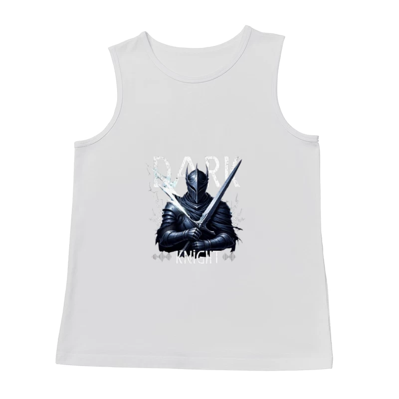 Dark Knight with Ancient Blade - Fantasy Warrior Illustration Male Tank Top