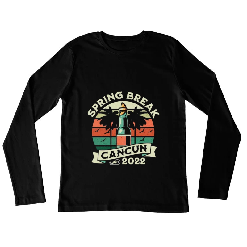 Frühlingsferien Cancun 2022 Design Damen Langarm T-Shirt