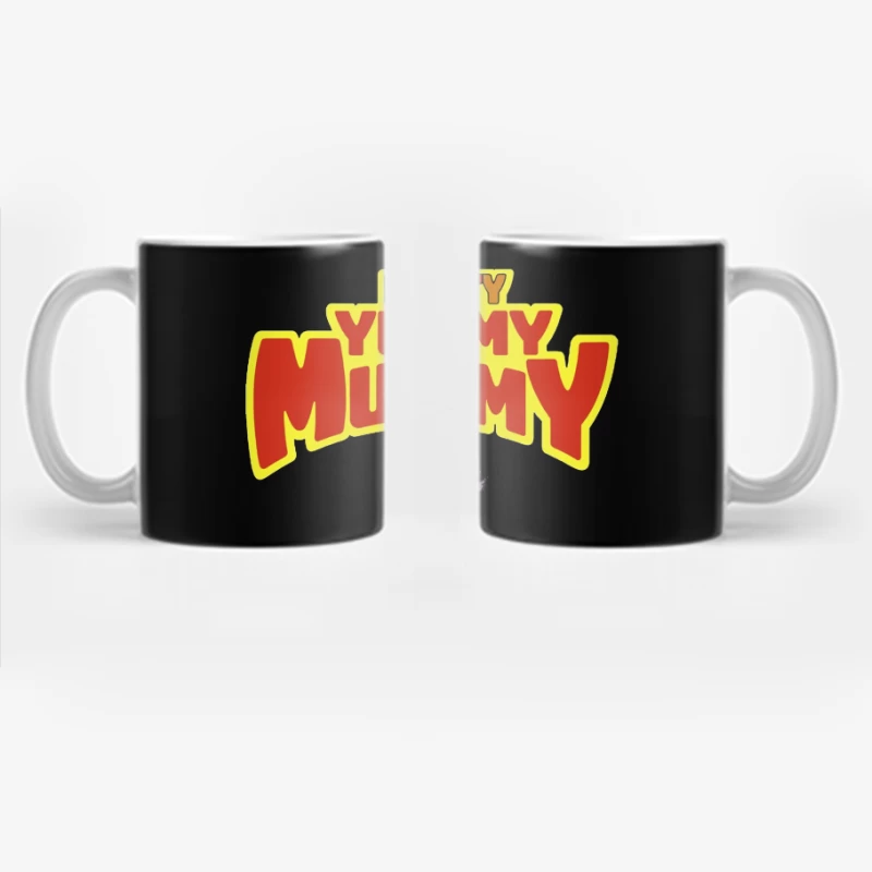 Fruity Yummy Mummy Cartoon Character Logo Coffee Mug