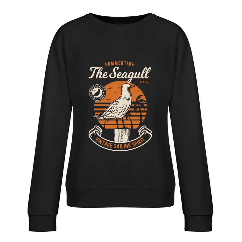 Esprit de voile vintage de la mouette estivale Femme Sweat-shirt à enfiler