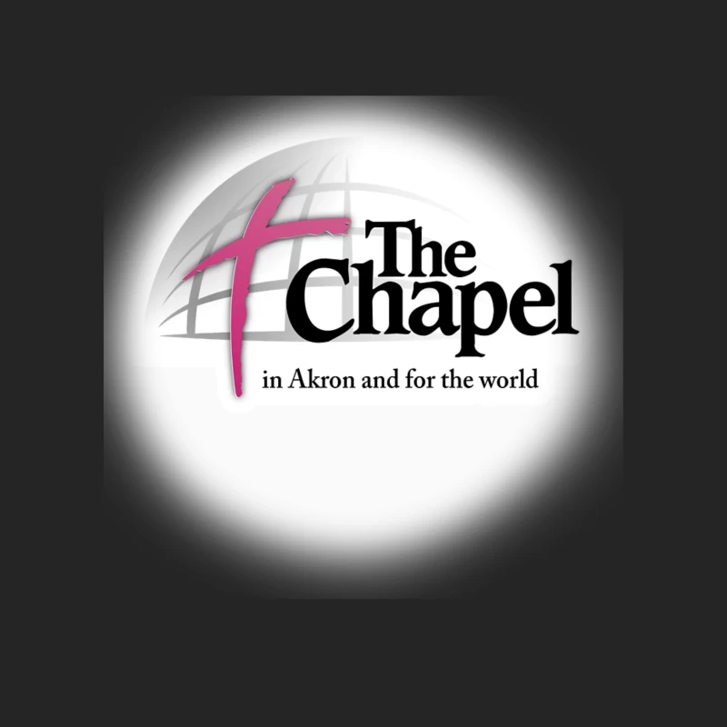 The Chapel Church Logo with Pink Cross - Akron Religious Organization Male Pullover Sweatshirt