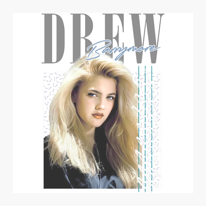 Drew Barrymore  90s Retro Aesthetic Design Pin