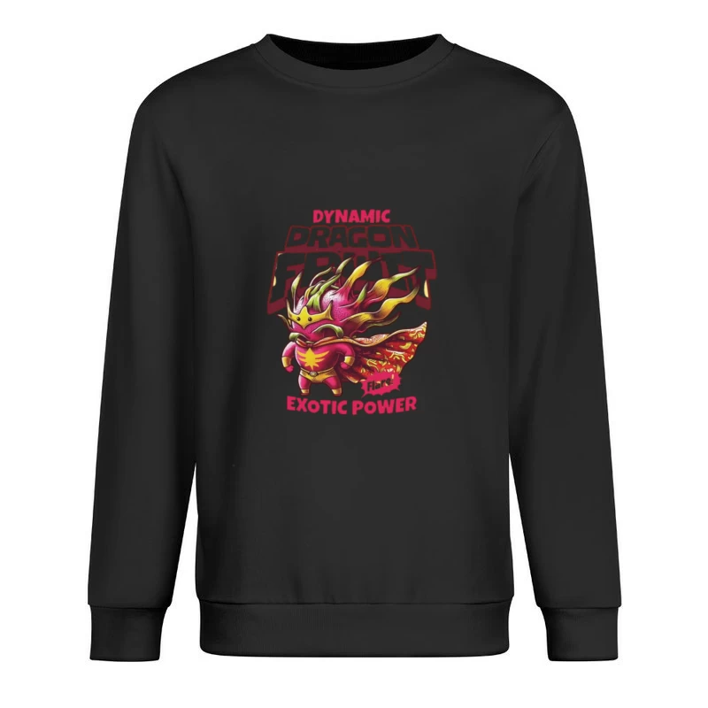 Dynamic Dragon Warrior: Exotic Power Gaming Character Design Male Pullover Sweatshirt