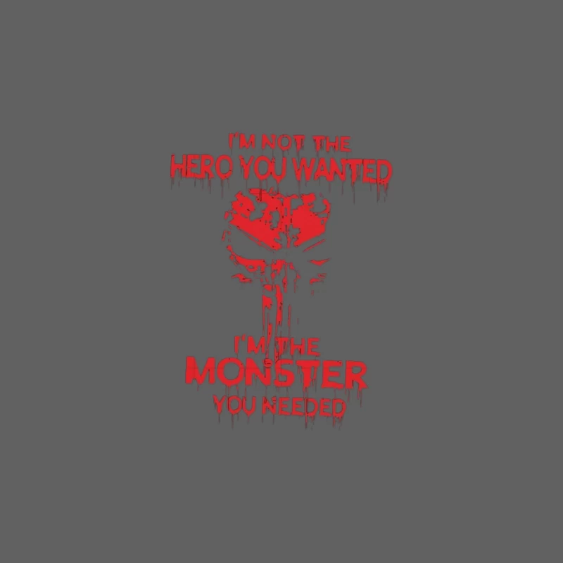 Hero vs Monster Quote Design Male Tank Top