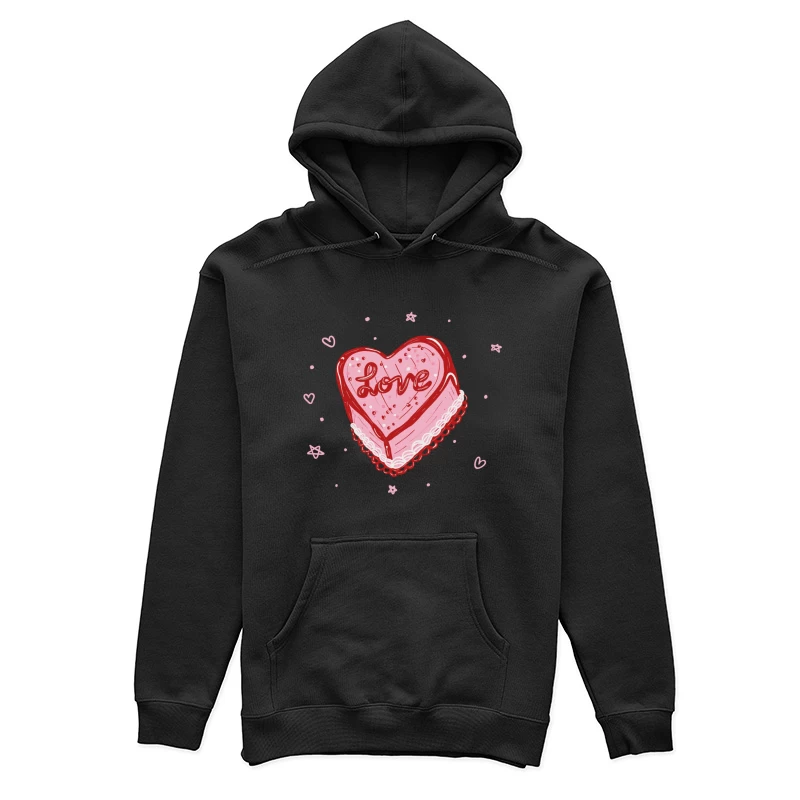 Herzkuchen mit Liebesbotschaft Damen Pullover Hoodie