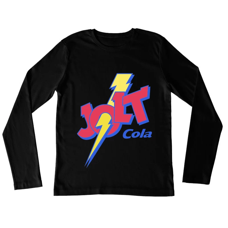 Retro Jolt Cola Energy Drink Logo with Lightning Bolt Design Female Long Sleeve T-Shirt