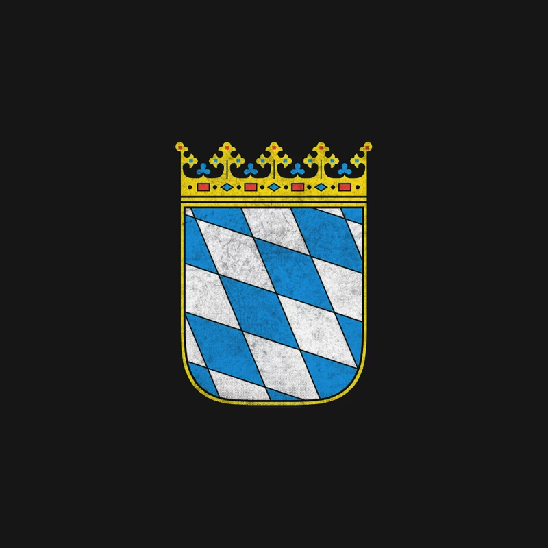 Bavaria Coat of Arms  Faded Style Region Design Desk Mat