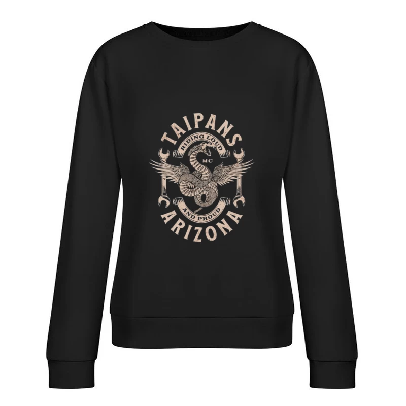 Arizona Taipans Logo mit Flügeln Damen Pullover Sweatshirt