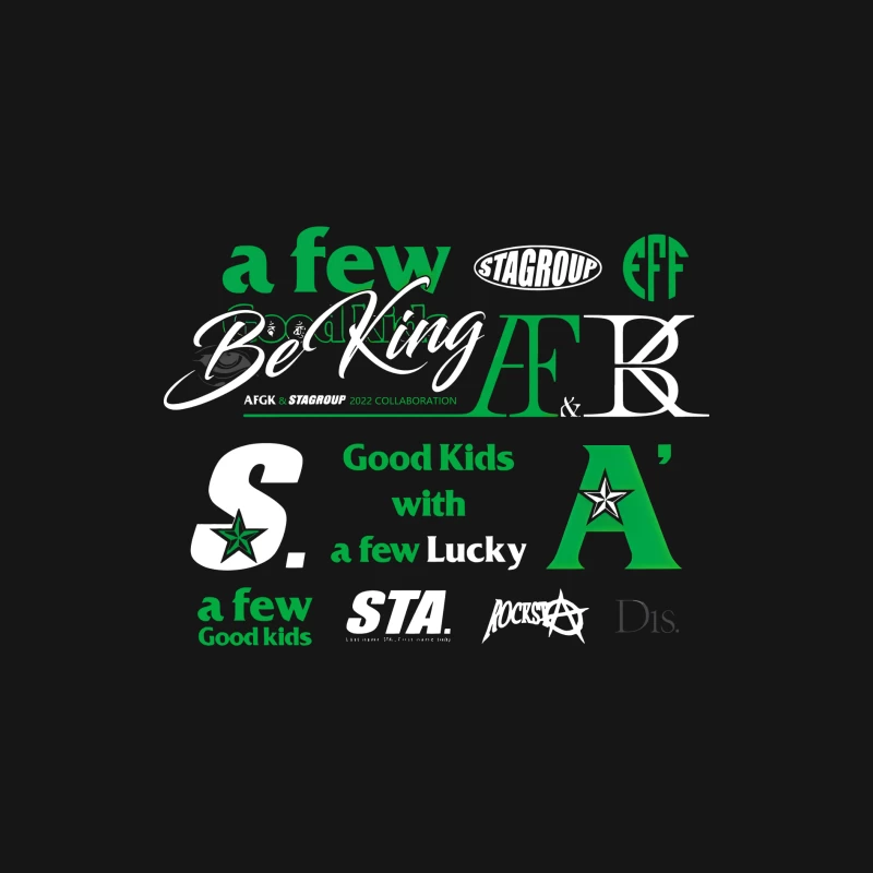 Ein kreativer Mix aus Schriftarten und Slogans Herren Langarm T-Shirt
