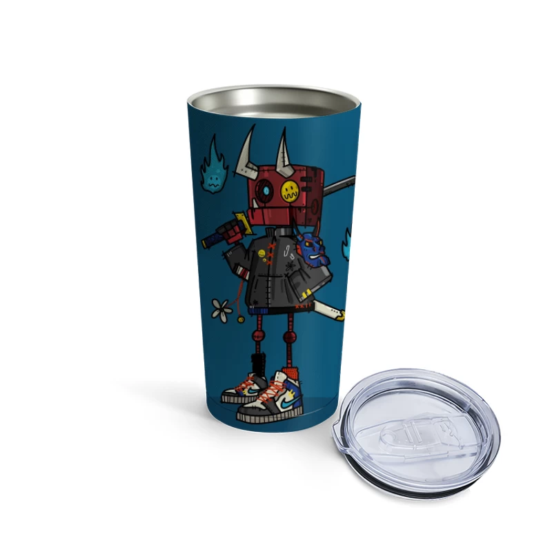 Stylish Robo Samurai Travel Mug