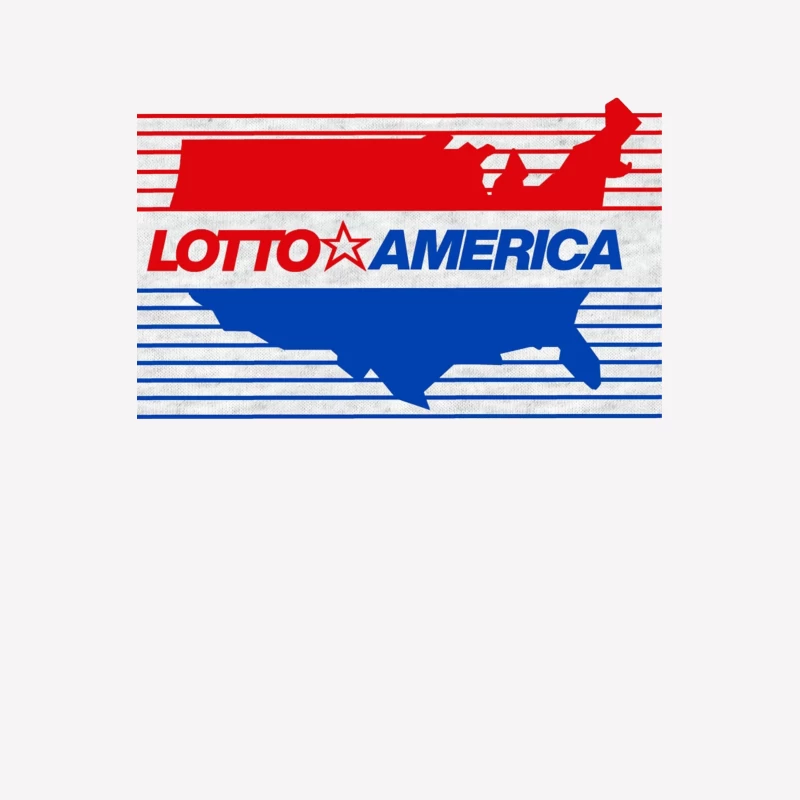 Lotto America Patriotic Logo Design with USA Map Male T-Shirt