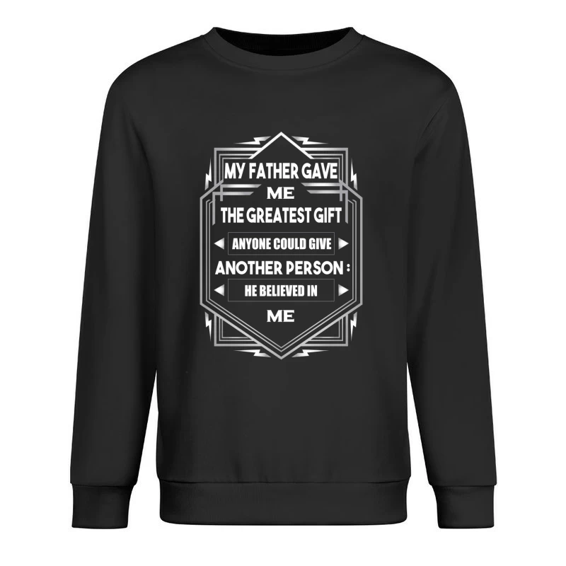 Le plus grand cadeau de mon père Homme Sweat-shirt à enfiler