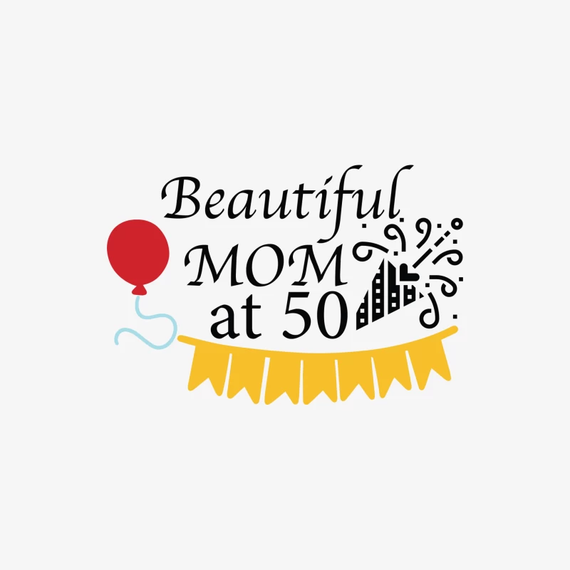 Jolie Maman de 50 ans Homme Manches Longues T-Shirt