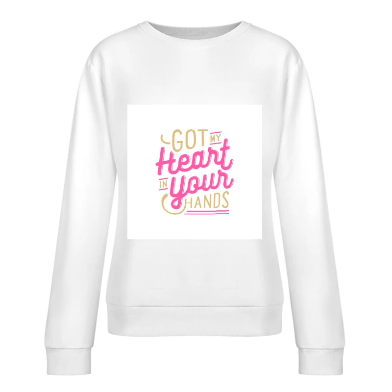 Slogan d'amour coloré Femme Sweat-shirt à enfiler