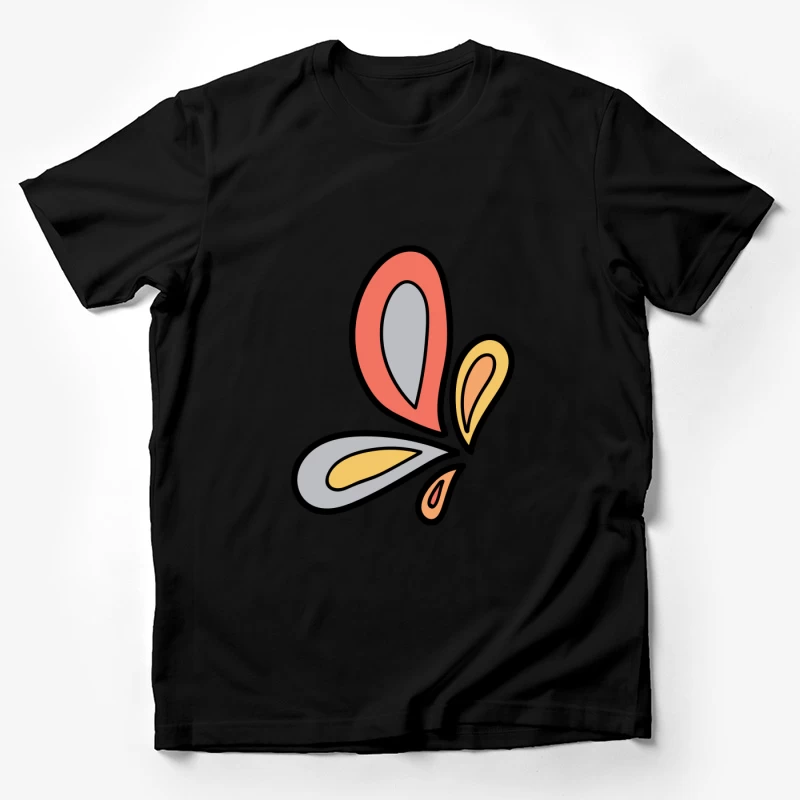 Papillon abstrait coloré Homme T-Shirt
